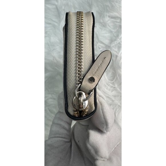 Kate Spade New York Pebbled Leather Zip-Around Wallet Beige EUC - Picture 5 of 8